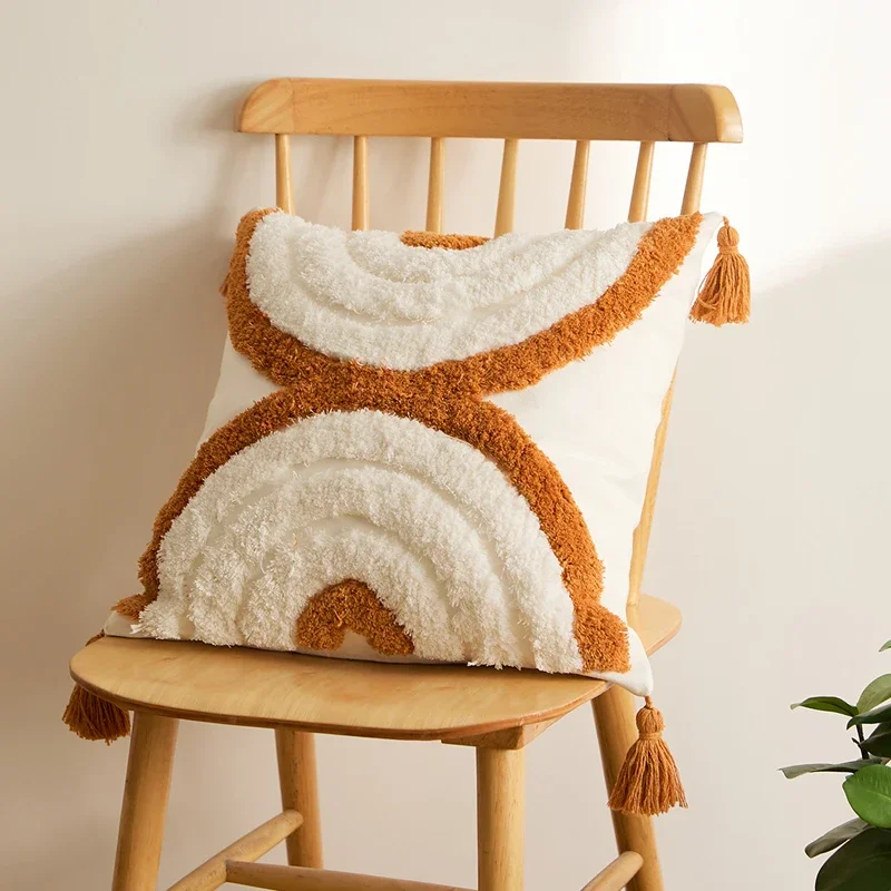 Home Decoration Cushion Cover Tuft Tassels Rainbow Boho style Decoration Pillow Cover 45x45cm/30x50cm For Sofa Bed Living Room
Home Decoration Cushion Cover Tuft Tassels Rainbow Boho style Decoration Pillow Cover 45x45cm/30x50cm For Sofa Bed Living Room