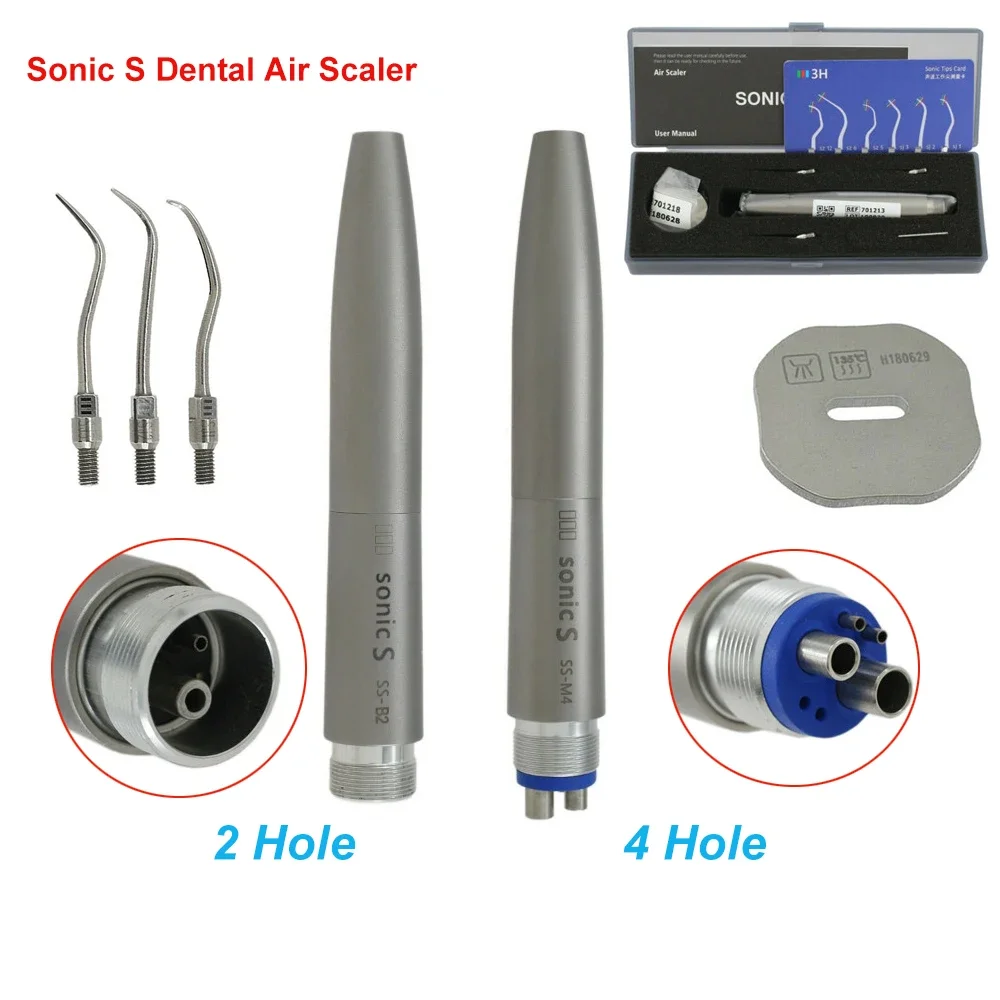 Orthdent 1Set Dentals Ultrasoni Air Scaler Sonic S 2/4 Holes Handpiece 3 Tips Hygienst Dentistry Oral Cleaning Tools Instruments
Orthdent 1Set Dentals Ultrasoni Air Scaler Sonic S 2/4 Holes Handpiece 3 Tips Hygienst Dentistry Oral Cleaning Tools Instruments