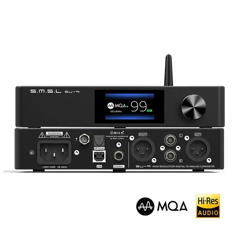 

New SU9 DAC MQA Full Decoder Bluetooth 5.0 ES9038Pro DAC DSD512 PCM768kHz/32Bit USB Balanced Decoder SMSL SU-9 SU-9n SU9N