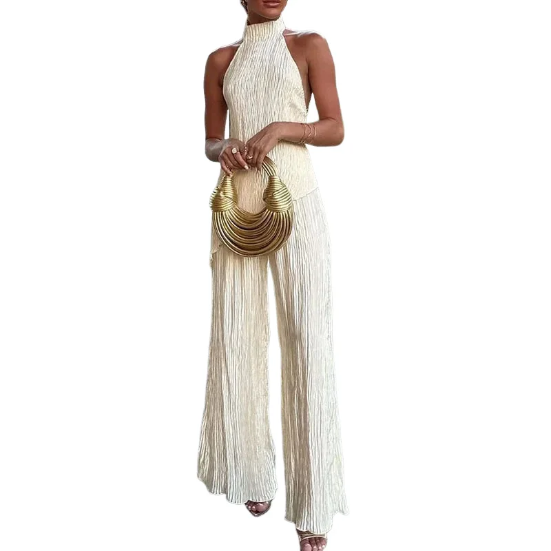 Элегантный комплект из двух предметов для женщин, офисные женские брюки, однотонная уличная одежда, топ с открытой спиной, модная женская одежда
Элегантный комплект из двух предметов для женщин, офисные женские брюки, однотонная уличная одежда, топ с открытой спиной, модная женская одежда