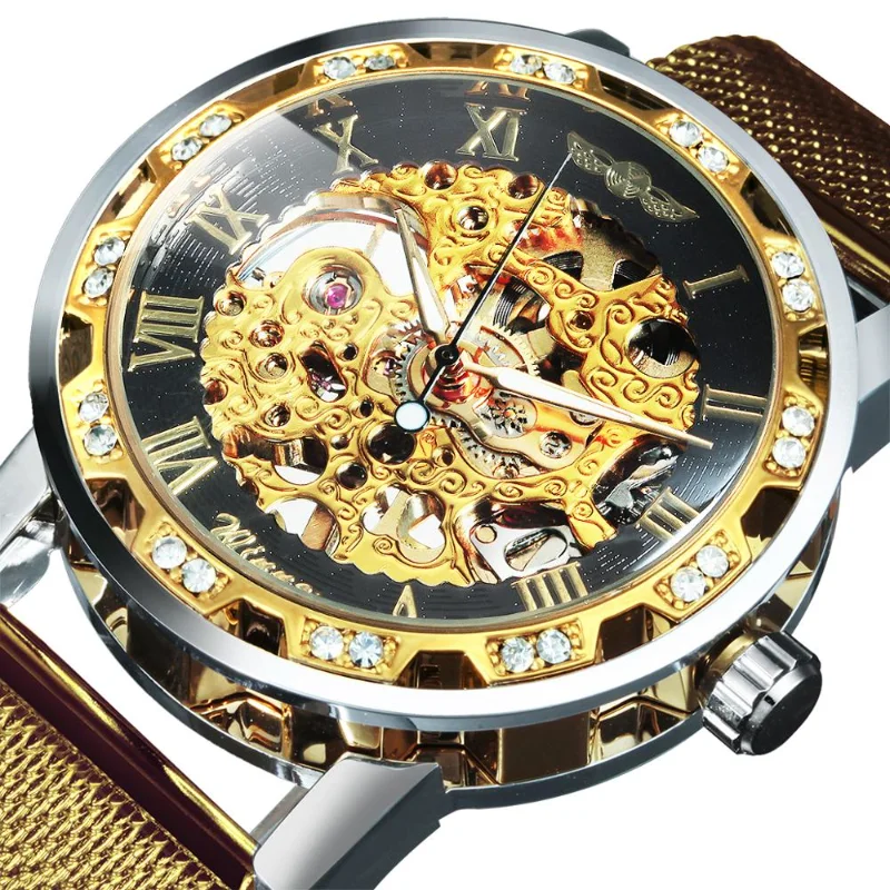 Fashion Mechanical Watch for Women Top Brand Luxury Watches Diamond Skeleton Dial Leather Strap Elegant Wristwatches Gift
Fashion Mechanical Watch for Women Top Brand Luxury Watches Diamond Skeleton Dial Leather Strap Elegant Wristwatches Gift