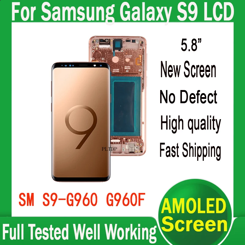 High Quality Tested Well For Samsung Galaxy S9 Plus G965F LCD Display Touch Screen For Galaxy S9 G960 Display Replace With Frame
High Quality Tested Well For Samsung Galaxy S9 Plus G965F LCD Display Touch Screen For Galaxy S9 G960 Display Replace With Frame