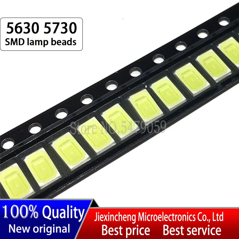 100PCS LED 5630 5730 0.5W White/Warm white/Emerald green/Red/Blue/Yellow Light high power SMD Lamp beads
100PCS LED 5630 5730 0.5W White/Warm white/Emerald green/Red/Blue/Yellow Light high power SMD Lamp beads
