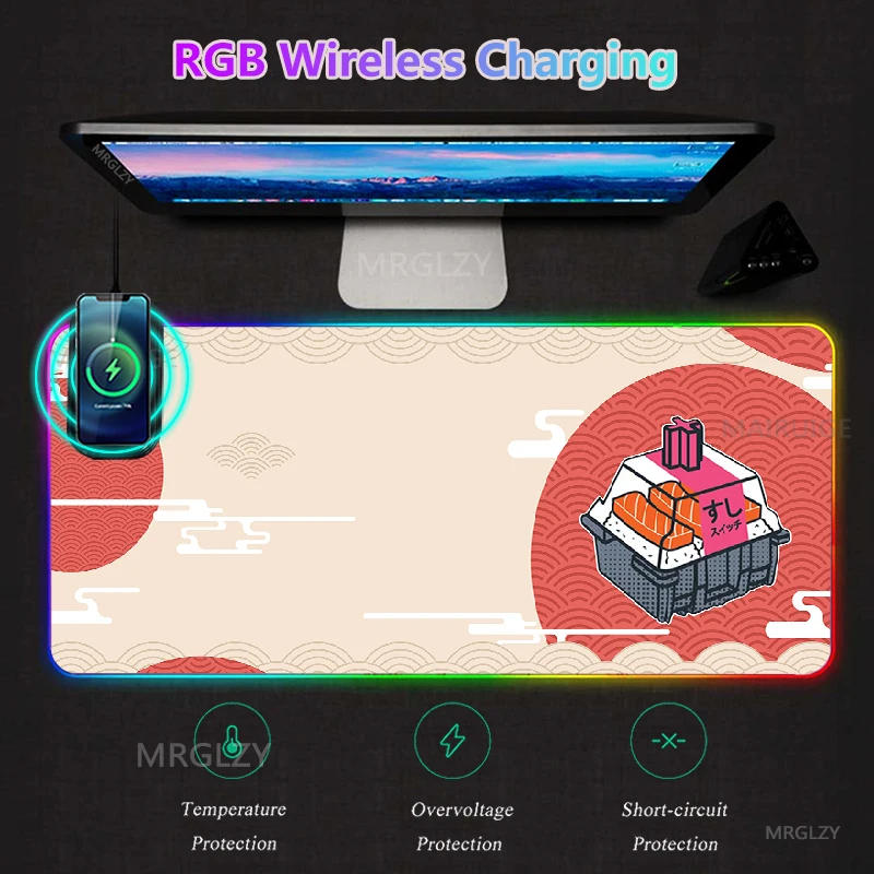 RGB LED mouse mat Wireless Charging Mouse Pad Carpet Rug Japanese Style Game Accessories Backlit XXL Gaming MousePad Charger Mat
RGB LED mouse mat Wireless Charging Mouse Pad Carpet Rug Japanese Style Game Accessories Backlit XXL Gaming MousePad Charger Mat