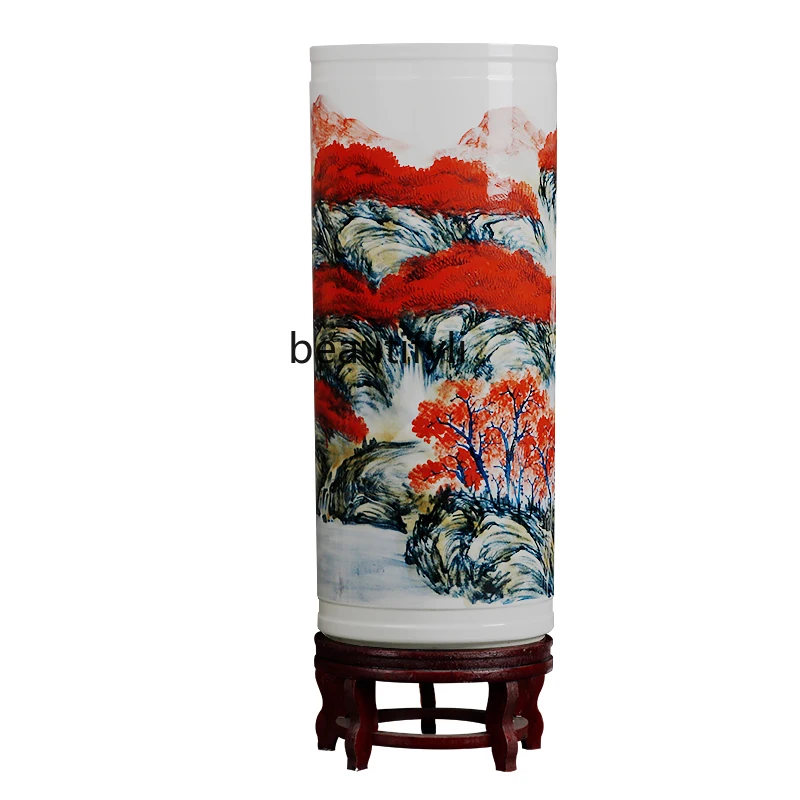Jingdezhen Ceramic Vase Painting and Calligraphy Scroll Cylinder Living Room Study Calligraphy and Painting Storage Floor
Jingdezhen Ceramic Vase Painting and Calligraphy Scroll Cylinder Living Room Study Calligraphy and Painting Storage Floor