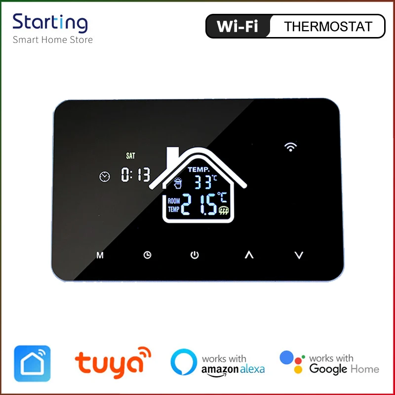 Tuya Smart Thermostat WiFi Gas Boiler Smart Home Electric Floor Heating Water Yandex Alexa Google Voice Control Remote Regulator
Tuya Smart Thermostat WiFi Gas Boiler Smart Home Electric Floor Heating Water Yandex Alexa Google Voice Control Remote Regulator