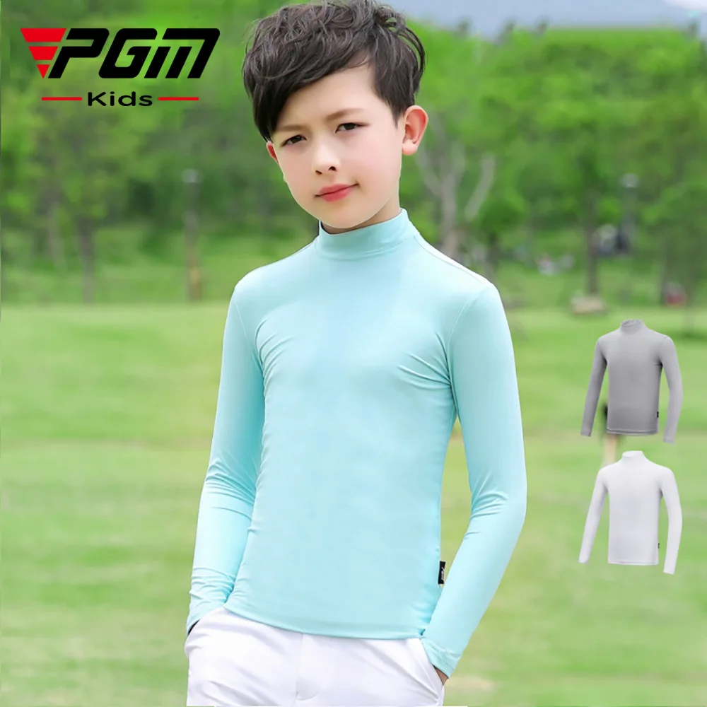 PGM Boys Golf Shirts Ice Silk Tops Shirt Breathable Quick Dry Bottoming Tees Summer Sun Protection Children Long Sleeve YF137
PGM Boys Golf Shirts Ice Silk Tops Shirt Breathable Quick Dry Bottoming Tees Summer Sun Protection Children Long Sleeve YF137