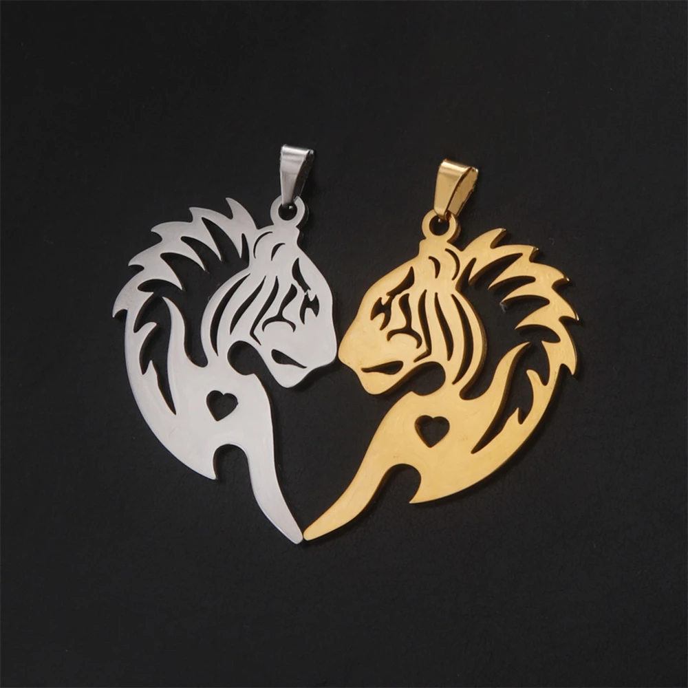 5pcs/Lot Wholesale Hollowed Lion Pendants Stainless Steel Animals Charms For Jewelry Making Diy Necklace Keychains Accessories 
5pcs/Lot Wholesale Hollowed Lion Pendants Stainless Steel Animals Charms For Jewelry Making Diy Necklace Keychains Accessories