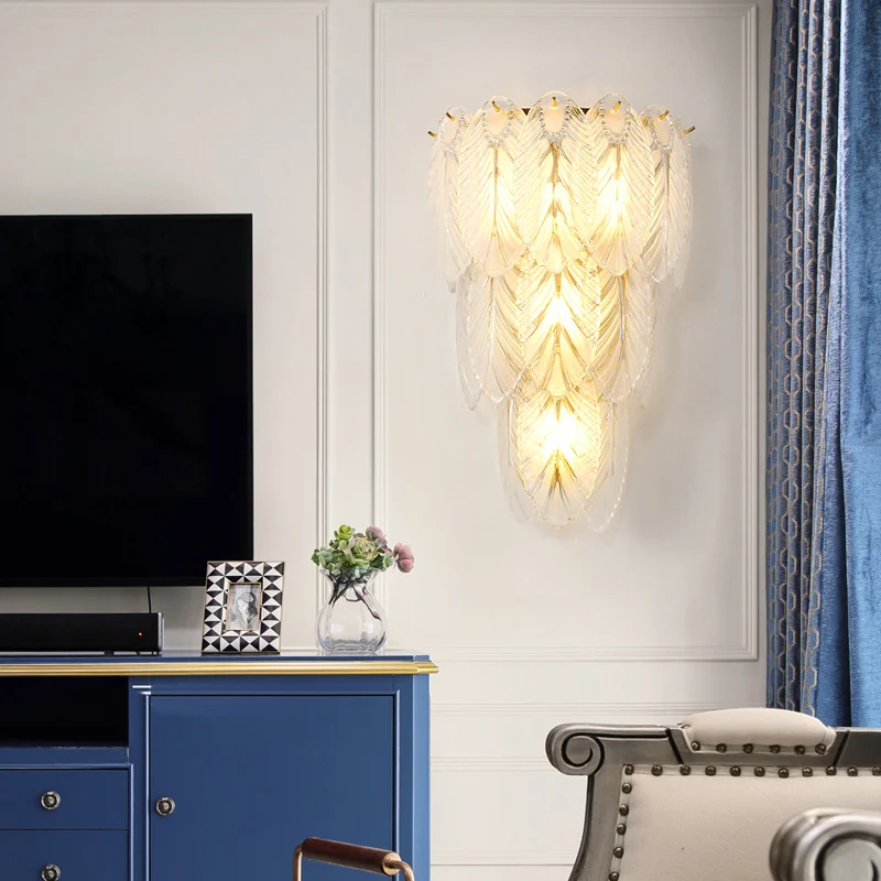Wall Modern feather Crystal Lamp Aisle Corridor Wall Lamp Nordic Apartment Living room Children's room Light Fixtures
Wall Modern feather Crystal Lamp Aisle Corridor Wall Lamp Nordic Apartment Living room Children's room Light Fixtures