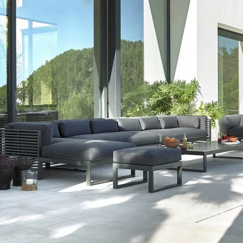 Nordic outdoor sofa waterproof sunscreen coffee table outdoor courtyard garden industrial style leisure sofa combination
Nordic outdoor sofa waterproof sunscreen coffee table outdoor courtyard garden industrial style leisure sofa combination