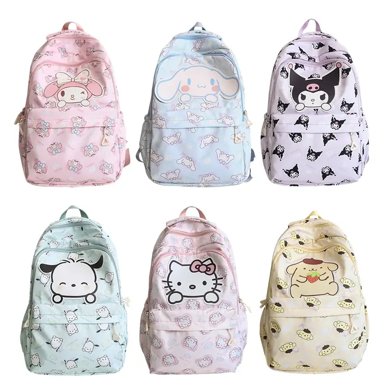 Sanrioed Cinnamoroll Kuromi My Melody Hello Kitty Anime Backpack Cute Schoolbags Cartoon Shoulder Bag Birthday Gift for Friend
Sanrioed Cinnamoroll Kuromi My Melody Hello Kitty Anime Backpack Cute Schoolbags Cartoon Shoulder Bag Birthday Gift for Friend