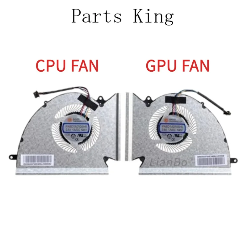 

New CPU GPU VGA Cooling Fan For MSI GP76 GE76 WE76 PABD1A010SHL N451 N452 MS-17K3 17K2 17K1