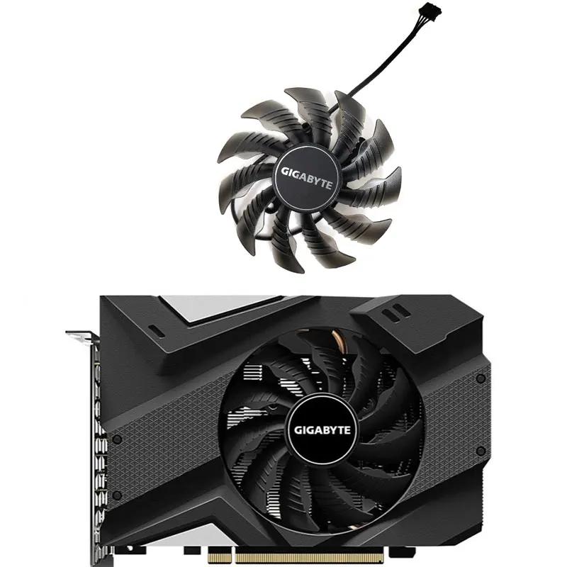 

NEW 87MM 4PIN T129215SU PLA09215S12H GTX 1660 GPU FanFor GIGABYTE GTX 1660 1660Ti、RTX 2060 2070 MINI ITX Video card cooling fan