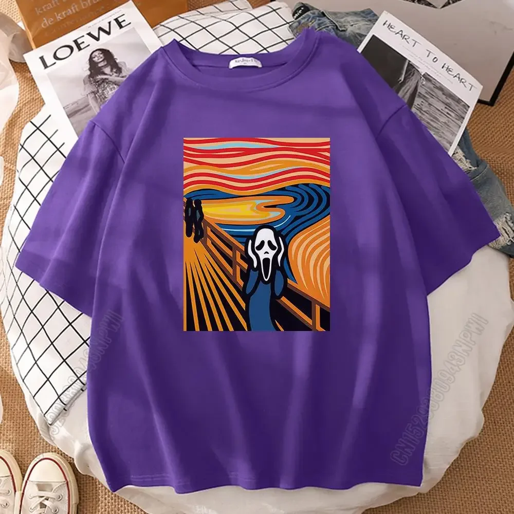 Футболка мужская оверсайз с рисунком крика, тенниска из хлопка, крутая майка с простым дизайном, креативная рубашка
Футболка мужская оверсайз с рисунком крика, тенниска из хлопка, крутая майка с простым дизайном, креативная рубашка