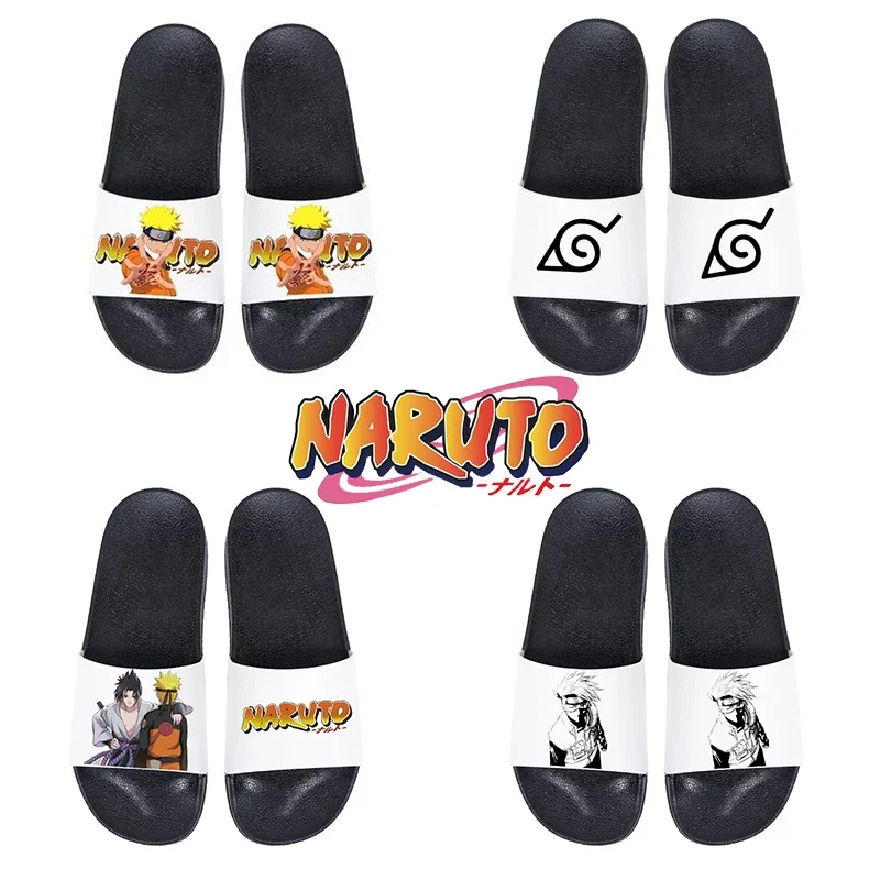 

Cartoon Naruto Sasuke Itachi Slippers Couple Men Women Home Shoes Cosplay Non-slip Bathroom Beach Sandals Casual Flip-flops Gift