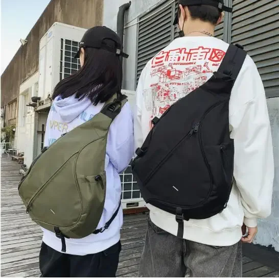 

Men Shoulder Bags Nylon Waist Packs Sling Bag Crossbody Outdoor Sports Shoulder Chest Bag Pack Daily Picnic Messenger Bag Bolsa