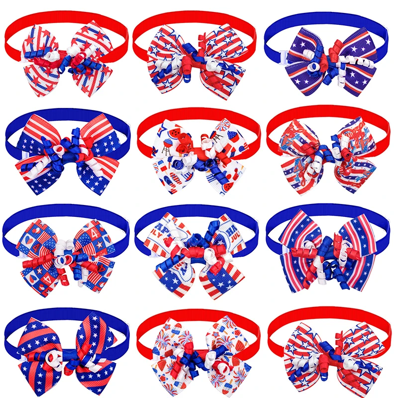New 50/100 Dog Accessories Pet Bow Tie 4th of July Dog Decoration Small Dog Bowites Pet Supplies For American Independence Day
New 50/100 Dog Accessories Pet Bow Tie 4th of July Dog Decoration Small Dog Bowites Pet Supplies For American Independence Day