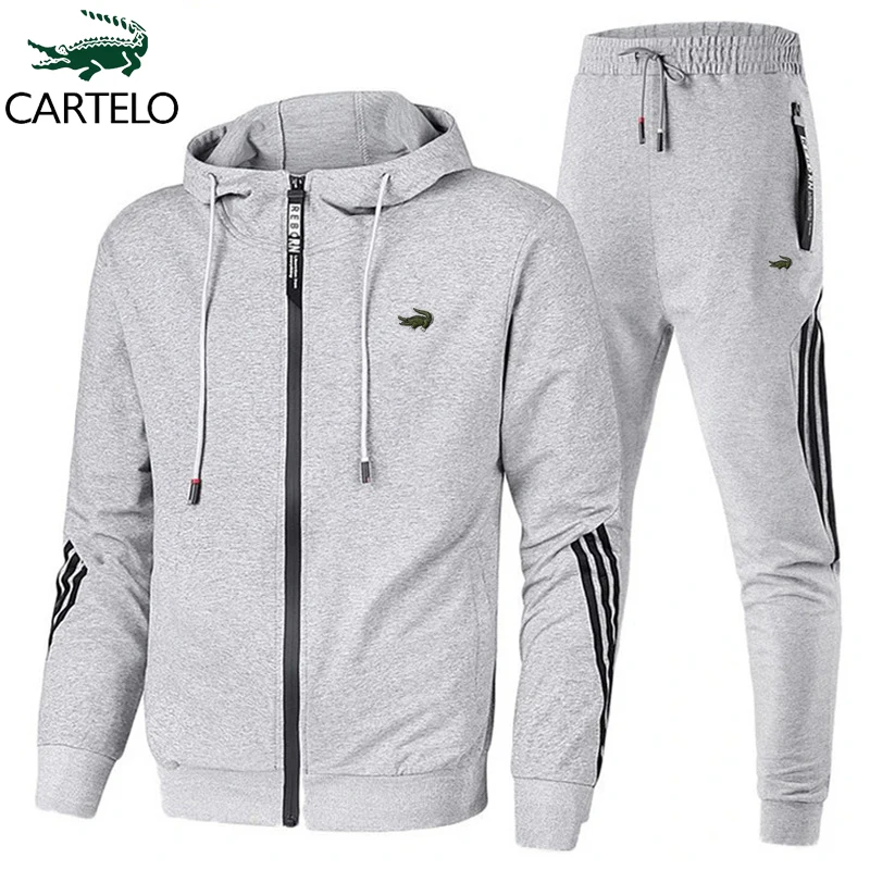 CARTELO Brand Men's Clothing Mens Sportswear Hoodie Sweatpants Embroidered Two Piece Set Gym Running Training Clothes Sportswear
CARTELO Brand Men's Clothing Mens Sportswear Hoodie Sweatpants Embroidered Two Piece Set Gym Running Training Clothes Sportswear