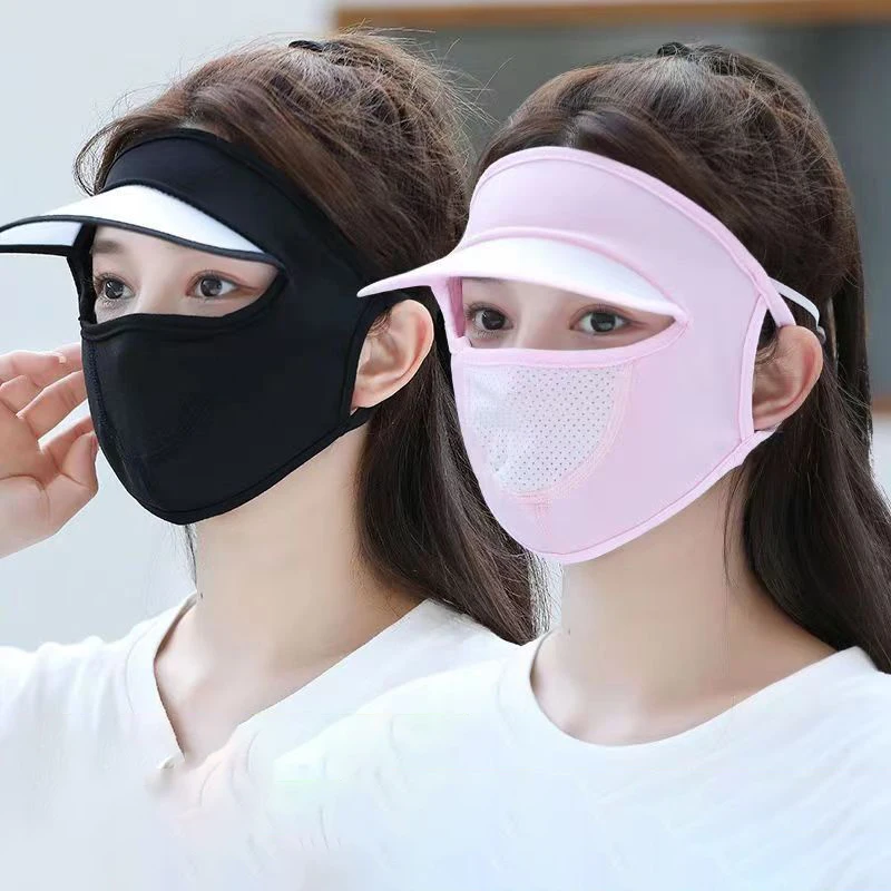 Summer Ice Silk Sunscreen Mask Adjustable UV Protection Face Cover Sun Protection Hat Caps Breathable Outdoor Cycling Face Mask
Summer Ice Silk Sunscreen Mask Adjustable UV Protection Face Cover Sun Protection Hat Caps Breathable Outdoor Cycling Face Mask