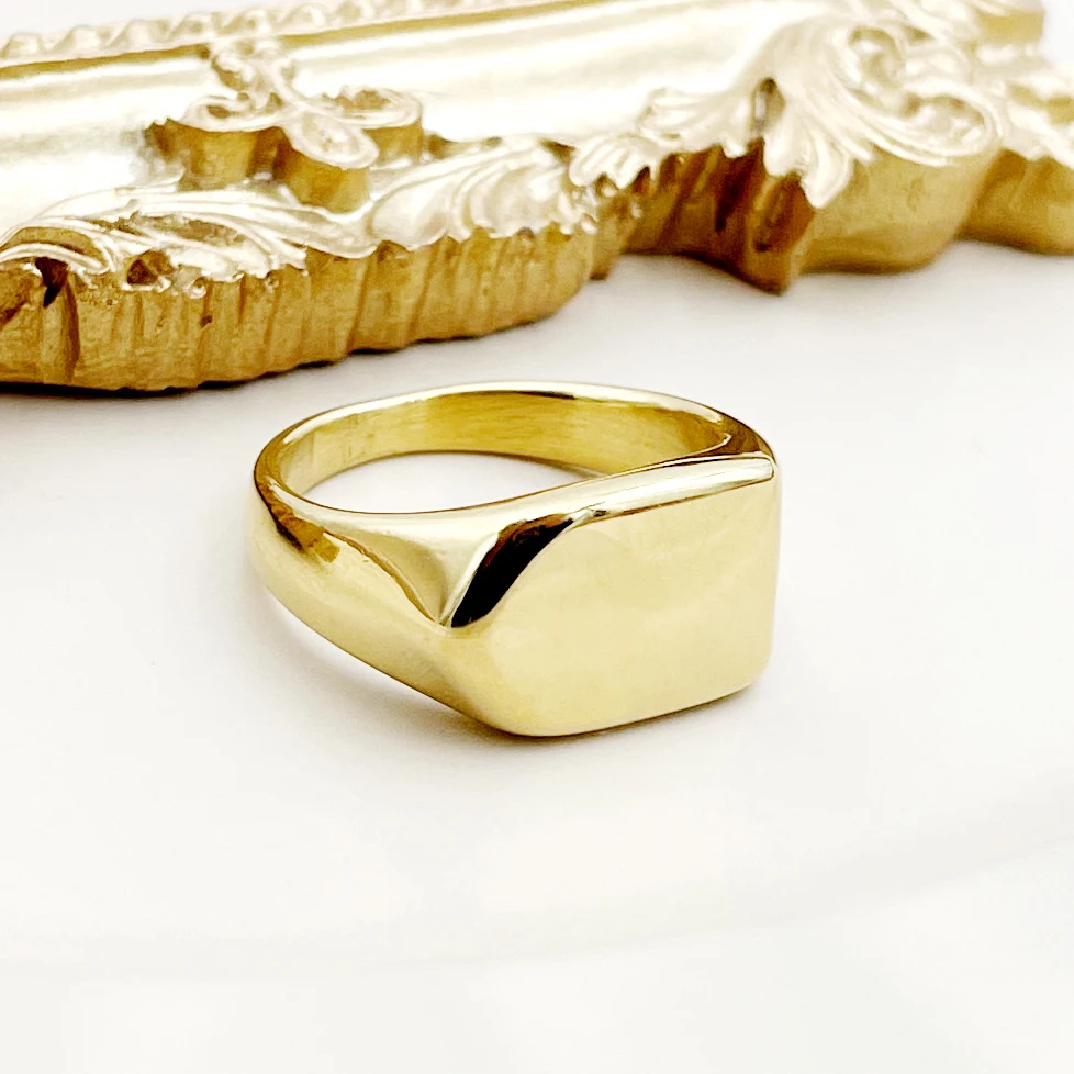 JINYUE Classical Fashion Geometric Design 304L Stainless Steel Finger Ring 14K Gold Plated Stylish Women's Accrssories New ring
JINYUE Classical Fashion Geometric Design 304L Stainless Steel Finger Ring 14K Gold Plated Stylish Women's Accrssories New ring