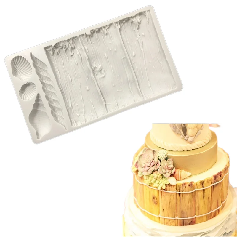Shells Wood Grain Rustic Driftwood Silicone Mold DIY Cake Baking Decor Clay Cookie Make Chocolate Mold For Succulent Bark Mould
Shells Wood Grain Rustic Driftwood Silicone Mold DIY Cake Baking Decor Clay Cookie Make Chocolate Mold For Succulent Bark Mould