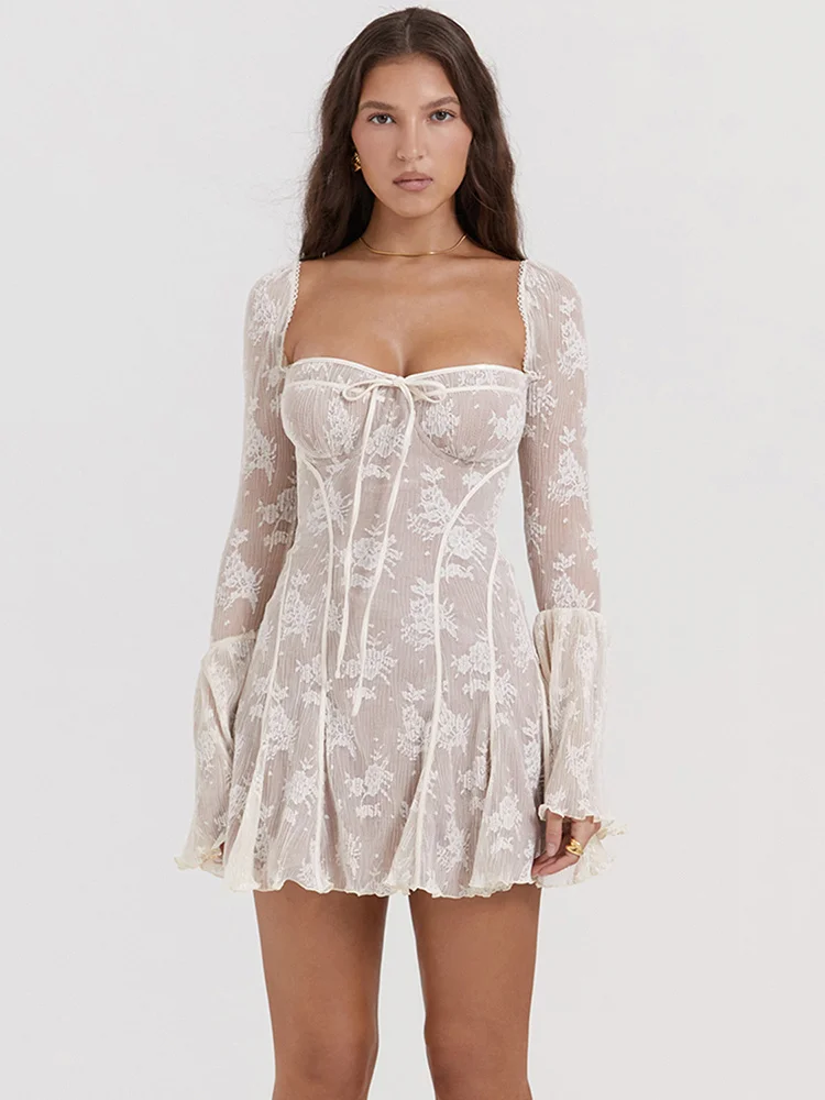Square Collar Long Sleeve Backless Loose Club Party Sexy Dress Elegant Print Mini Dress For Women Autumn Winter New
Square Collar Long Sleeve Backless Loose Club Party Sexy Dress Elegant Print Mini Dress For Women Autumn Winter New
