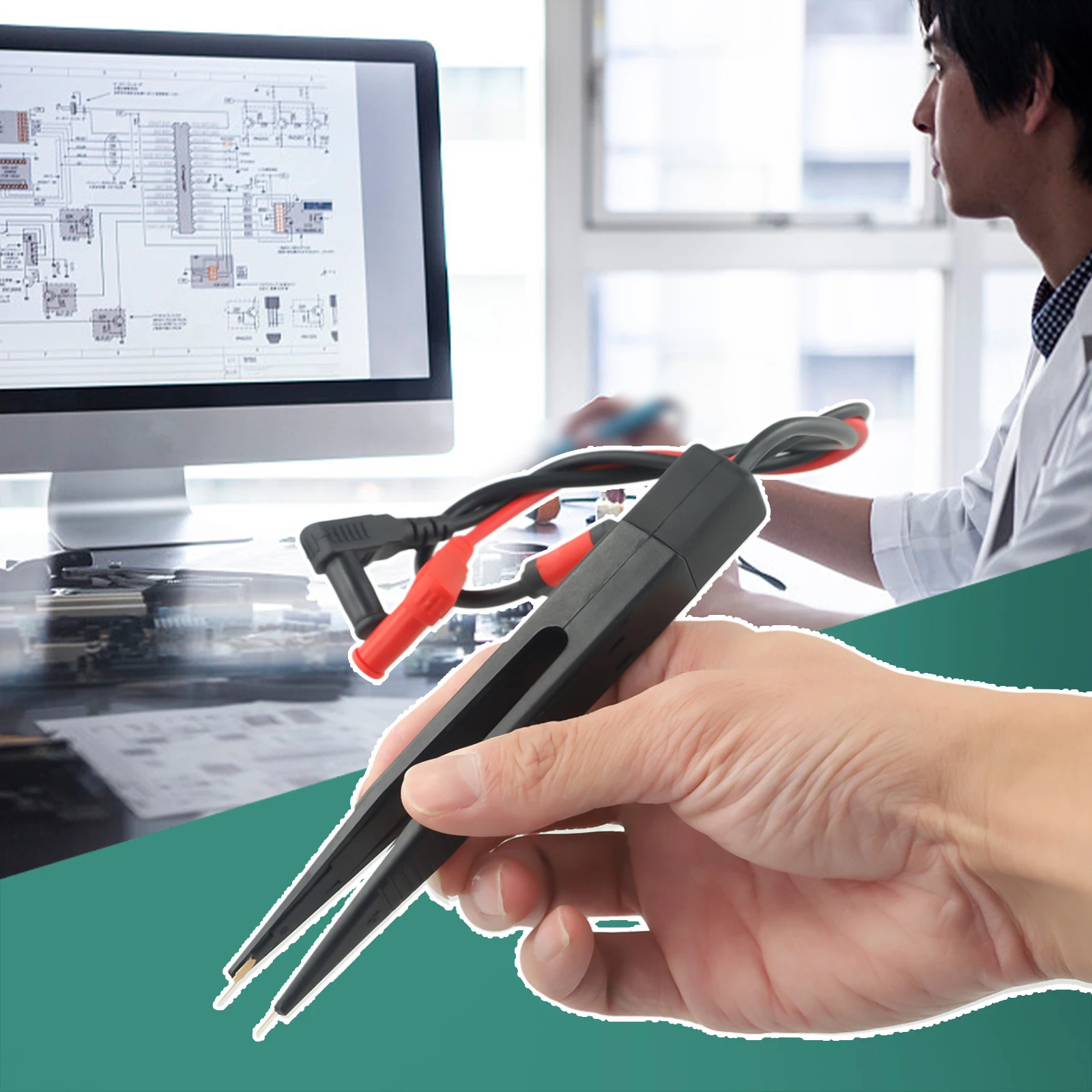 Clip Test Pen SMD Digital Multimeter Lead Probe Tweezer Patch For Capacitance Inductance Resistor Measurement Electric Tool
Clip Test Pen SMD Digital Multimeter Lead Probe Tweezer Patch For Capacitance Inductance Resistor Measurement Electric Tool
