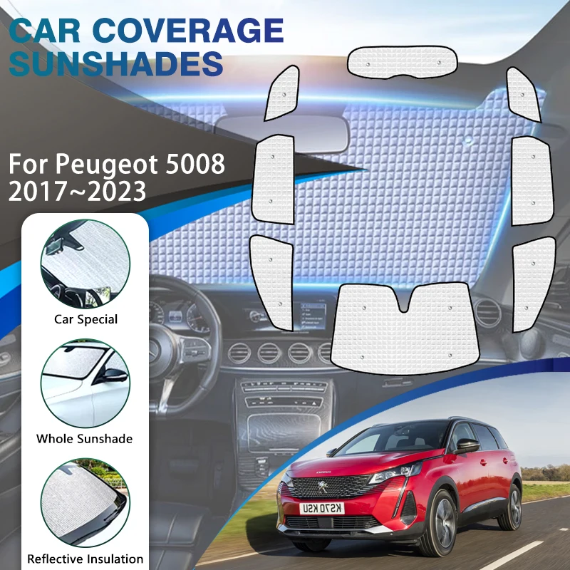 Full Cover Sunshades For Peugeot 5008 P87 MK2 2017 2018 2019 2020 2021 2022 2023 Car Windshields Side Window Visors Accessories
Full Cover Sunshades For Peugeot 5008 P87 MK2 2017 2018 2019 2020 2021 2022 2023 Car Windshields Side Window Visors Accessories