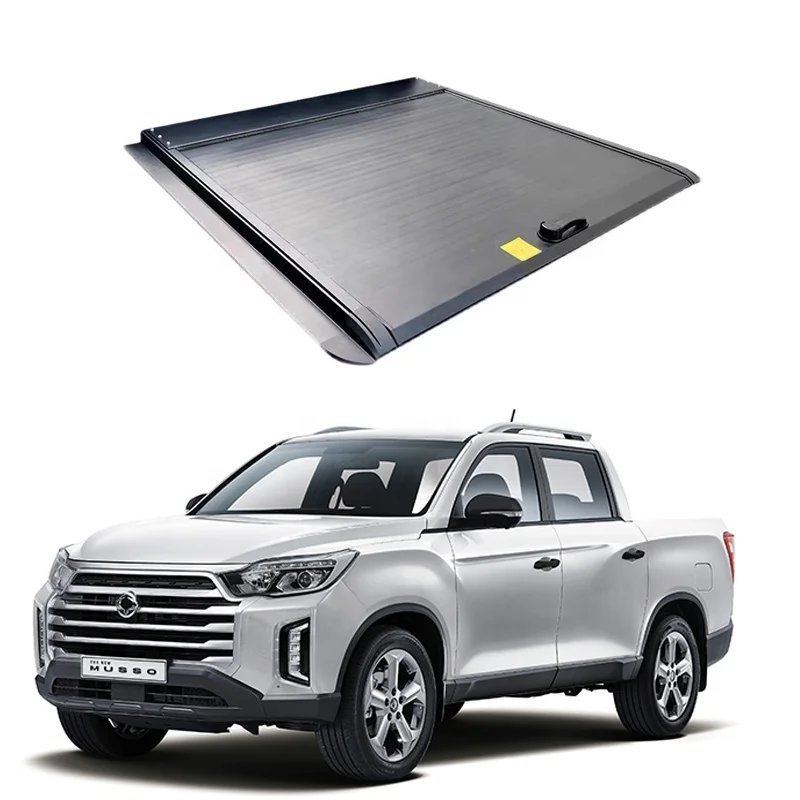 

2015-2024 4X4 Pickup retractable aluminum roller lid shutter tonneau cover for Korean Rexton G4 sports vehicle