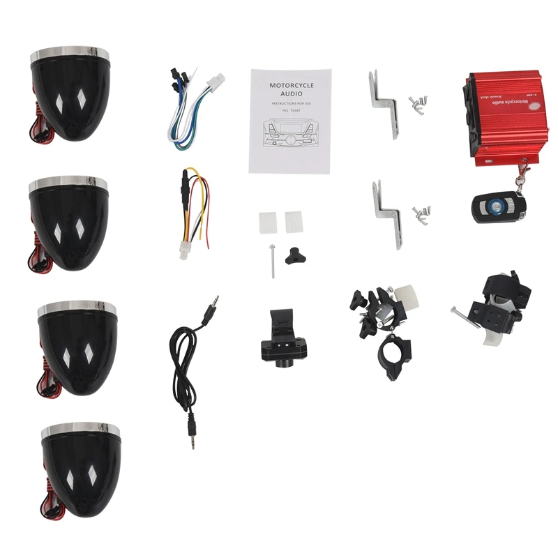3 Inch Motorcycle Waterproof Bluetooth Speakers 4 Channel Amplifier Mp3 Music Sound Audio Stereo Amp System
3 Inch Motorcycle Waterproof Bluetooth Speakers 4 Channel Amplifier Mp3 Music Sound Audio Stereo Amp System