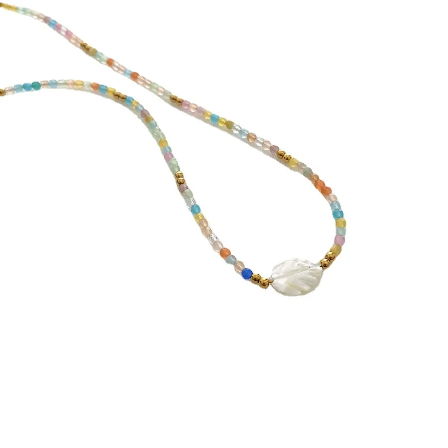 Trendy Bohemian Feather Pendant Necklace for Women Colorful Bead Crystal Charms Clavicle Chain Chokers Necklace Handmade Jewelry
Trendy Bohemian Feather Pendant Necklace for Women Colorful Bead Crystal Charms Clavicle Chain Chokers Necklace Handmade Jewelry