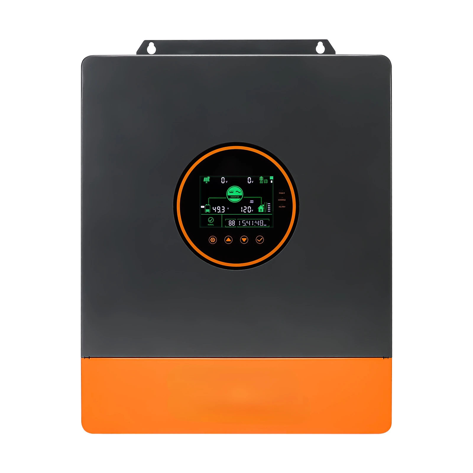 New 5000W120V Split Phase, Parallel, Off Grid, Integrated 100A Solar Hybrid Inverter
New 5000W120V Split Phase, Parallel, Off Grid, Integrated 100A Solar Hybrid Inverter