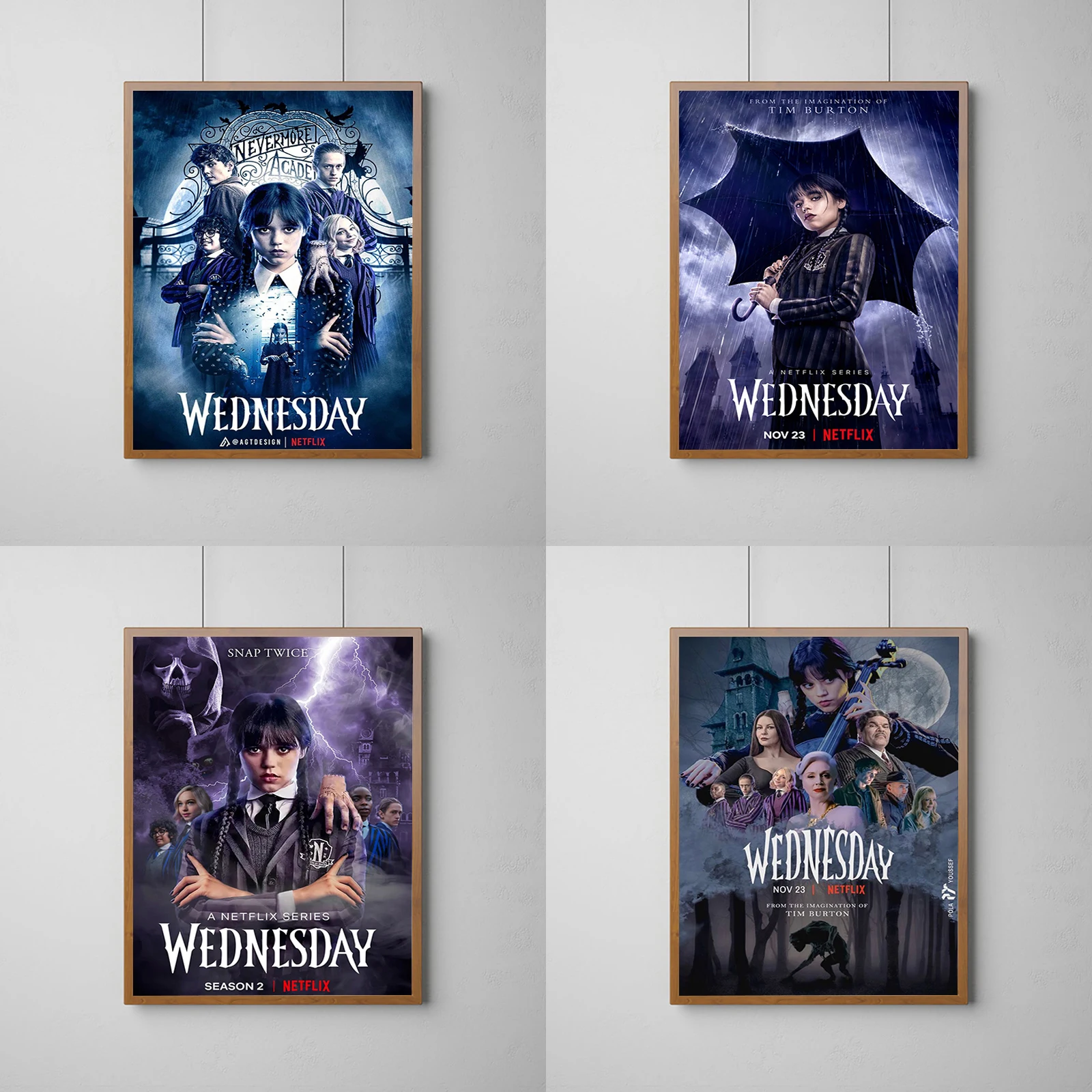 Wednesday Movie TV Poster Decorative Painting for Bed Room Decor Home Decoration Wall Posters Interior Paintings Art Decorations
Wednesday Movie TV Poster Decorative Painting for Bed Room Decor Home Decoration Wall Posters Interior Paintings Art Decorations