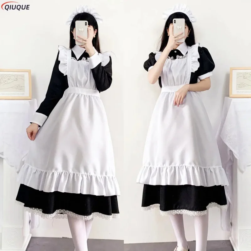 Women cute maid dress maid outfit costume cross dressing housekeeper dress Japanese uniforms Halloween cosplay costume
Women cute maid dress maid outfit costume cross dressing housekeeper dress Japanese uniforms Halloween cosplay costume