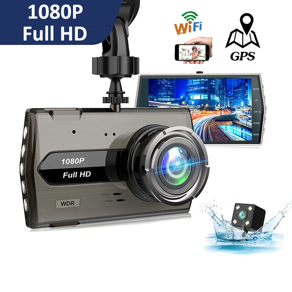 Dash Cam WiFi Car DVR Full HD 1080P Vehicle Camera Drive Video Recorder Night Vision Auto Dashcam GPS Black Box Car Accessories
Dash Cam WiFi Car DVR Full HD 1080P Vehicle Camera Drive Video Recorder Night Vision Auto Dashcam GPS Black Box Car Accessories