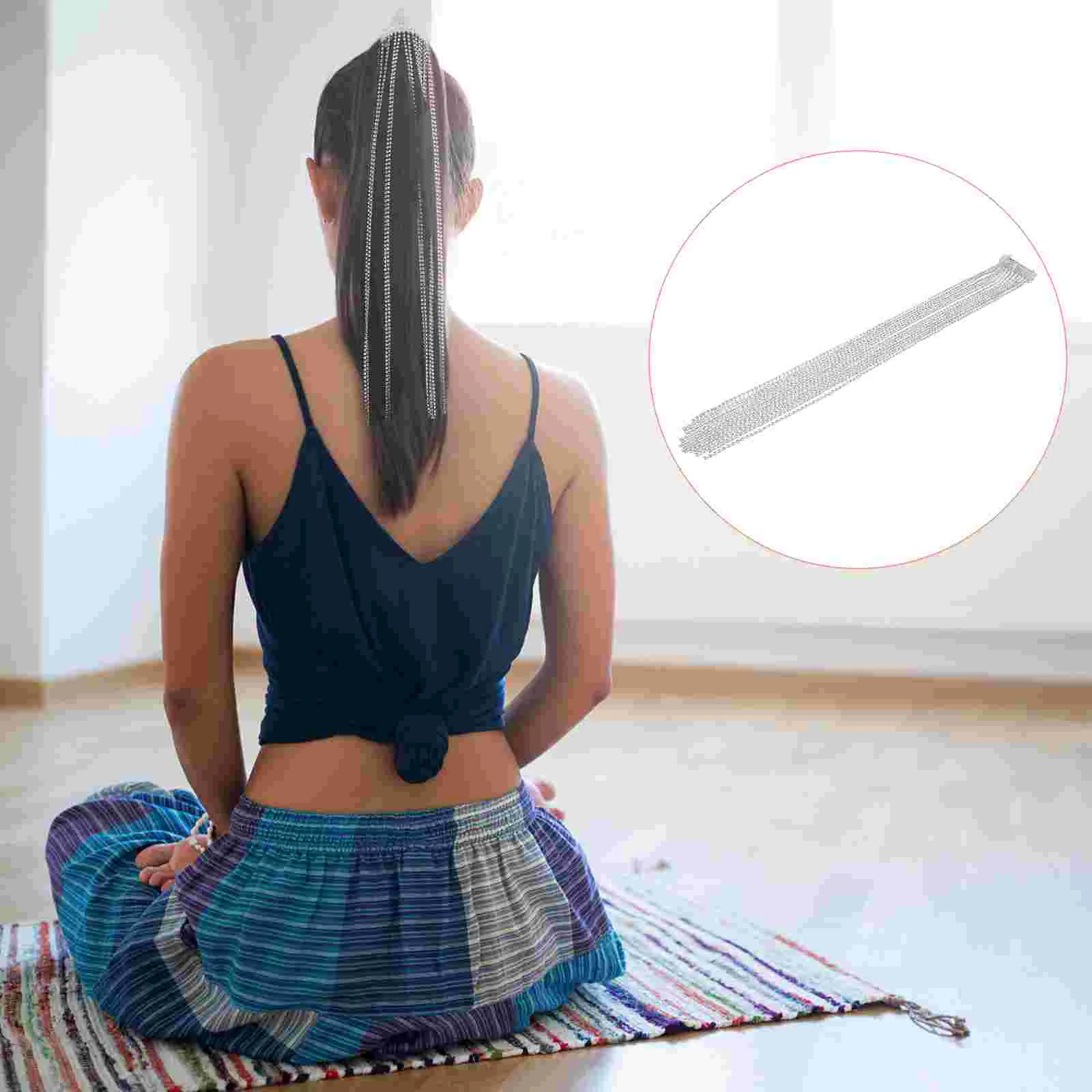 Ponytail Women's Hair Pin Fixing Hairpin Toppers Styling Rhinestones Female Headwear Girl Barrettes for
Ponytail Women's Hair Pin Fixing Hairpin Toppers Styling Rhinestones Female Headwear Girl Barrettes for