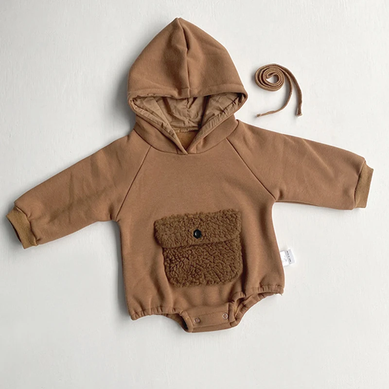 Toddler Baby Boys Girls Bodysuits Long Sleeve Hooded Plush Warm Newborn Baby Girls Jumpsuit Spring Autumn Baby Girls Clothes
Toddler Baby Boys Girls Bodysuits Long Sleeve Hooded Plush Warm Newborn Baby Girls Jumpsuit Spring Autumn Baby Girls Clothes
