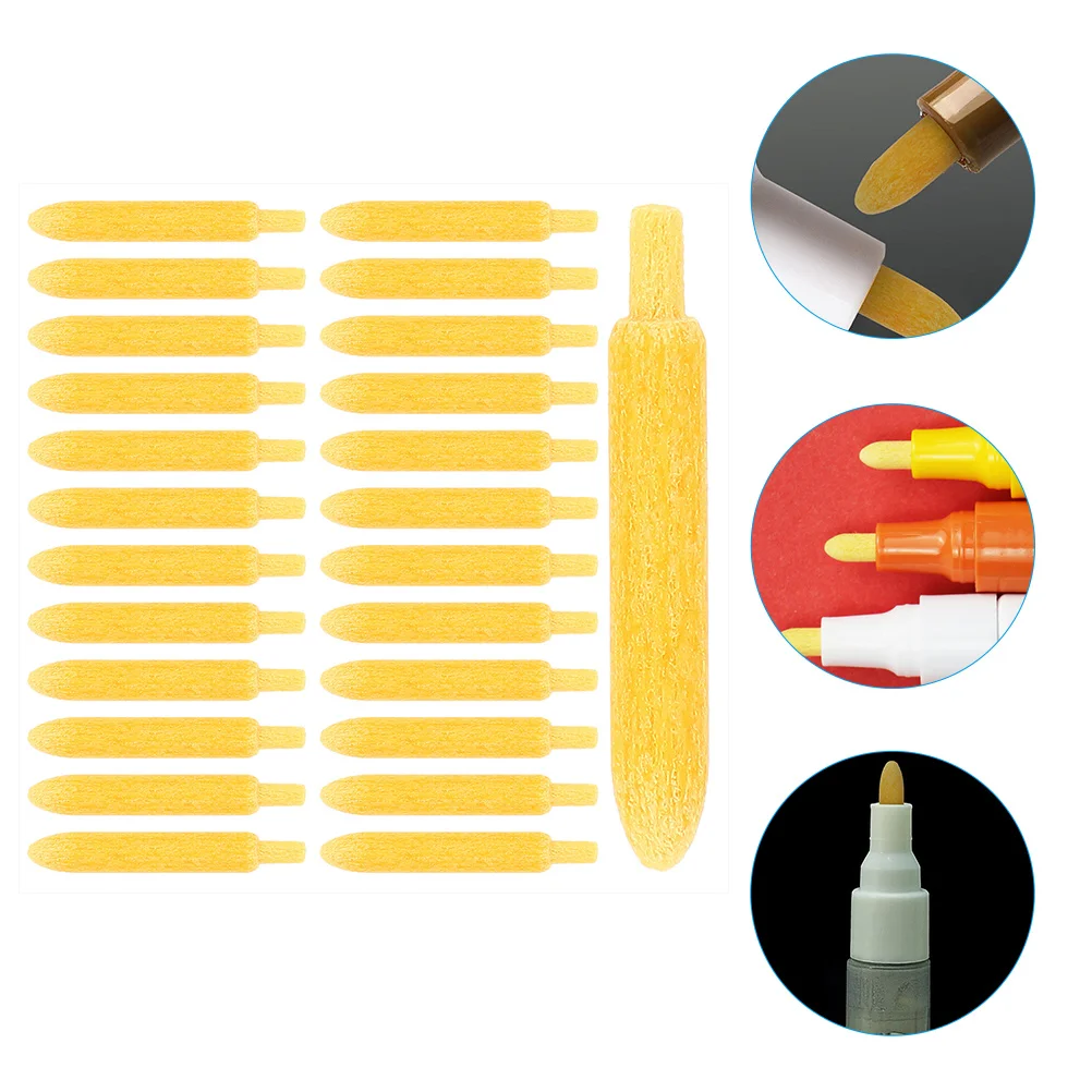 60 Pcs Paint Pen Refill Marker Tips Replace Markers Nibs Universal Polyester Chemical Fiber Supplies 
60 Pcs Paint Pen Refill Marker Tips Replace Markers Nibs Universal Polyester Chemical Fiber Supplies