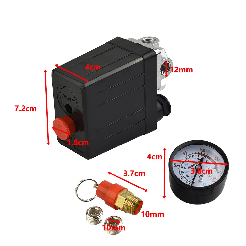 Safety Value Air Compressor Switch Manifold Regulator Workshop Equipment Electric Accessories Inflatable Pump Pressure
Safety Value Air Compressor Switch Manifold Regulator Workshop Equipment Electric Accessories Inflatable Pump Pressure