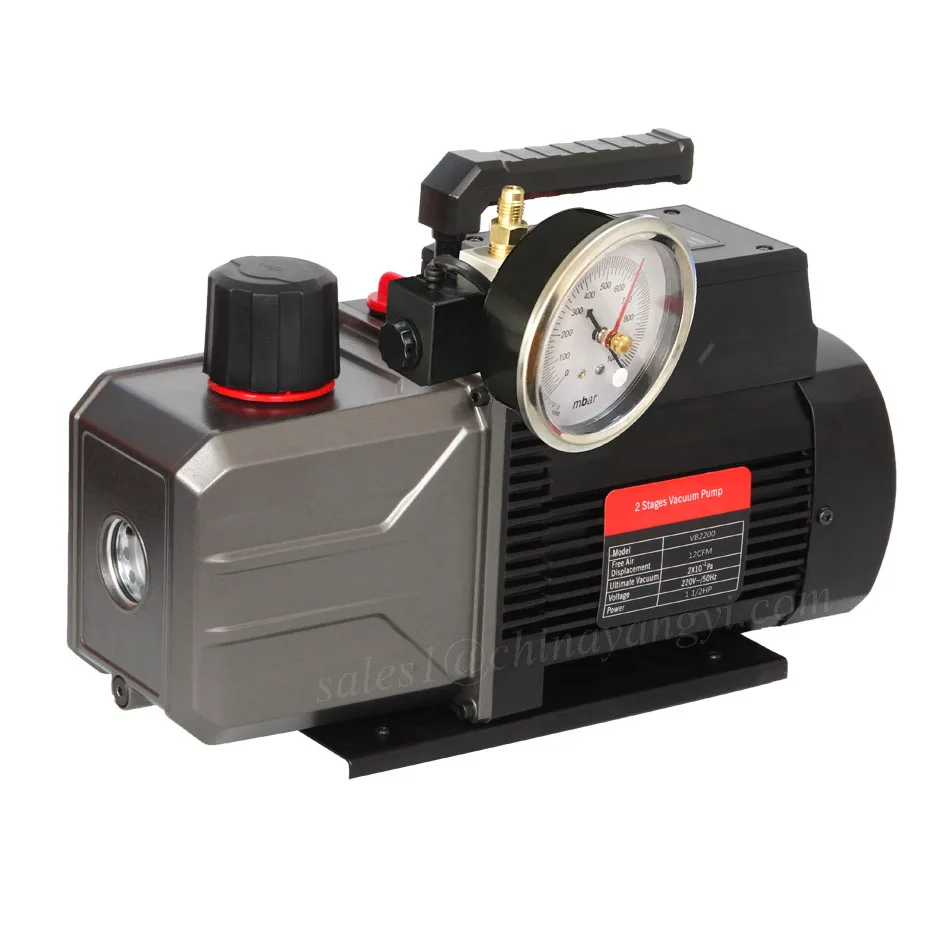 R32 R410A Refrigerant Vacuum Pump Integrated Body Vacuum Pump Equipment Dual Stage Air pump for AC Service
R32 R410A Refrigerant Vacuum Pump Integrated Body Vacuum Pump Equipment Dual Stage Air pump for AC Service