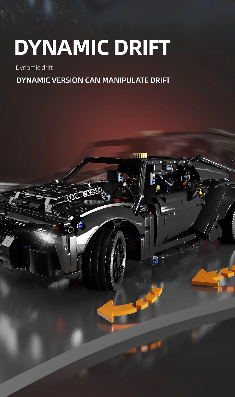 1828PCS Bat Car Building Blocks Technology Supercar Car Model Bricks Set With Light Kids DIY Educational Toys Desktop Deco Gifts 1828PCS Bat Car Building Blocks Technology Supercar Car Model Bricks Set With Light Kids DIY Educational Toys Desktop Deco Gifts