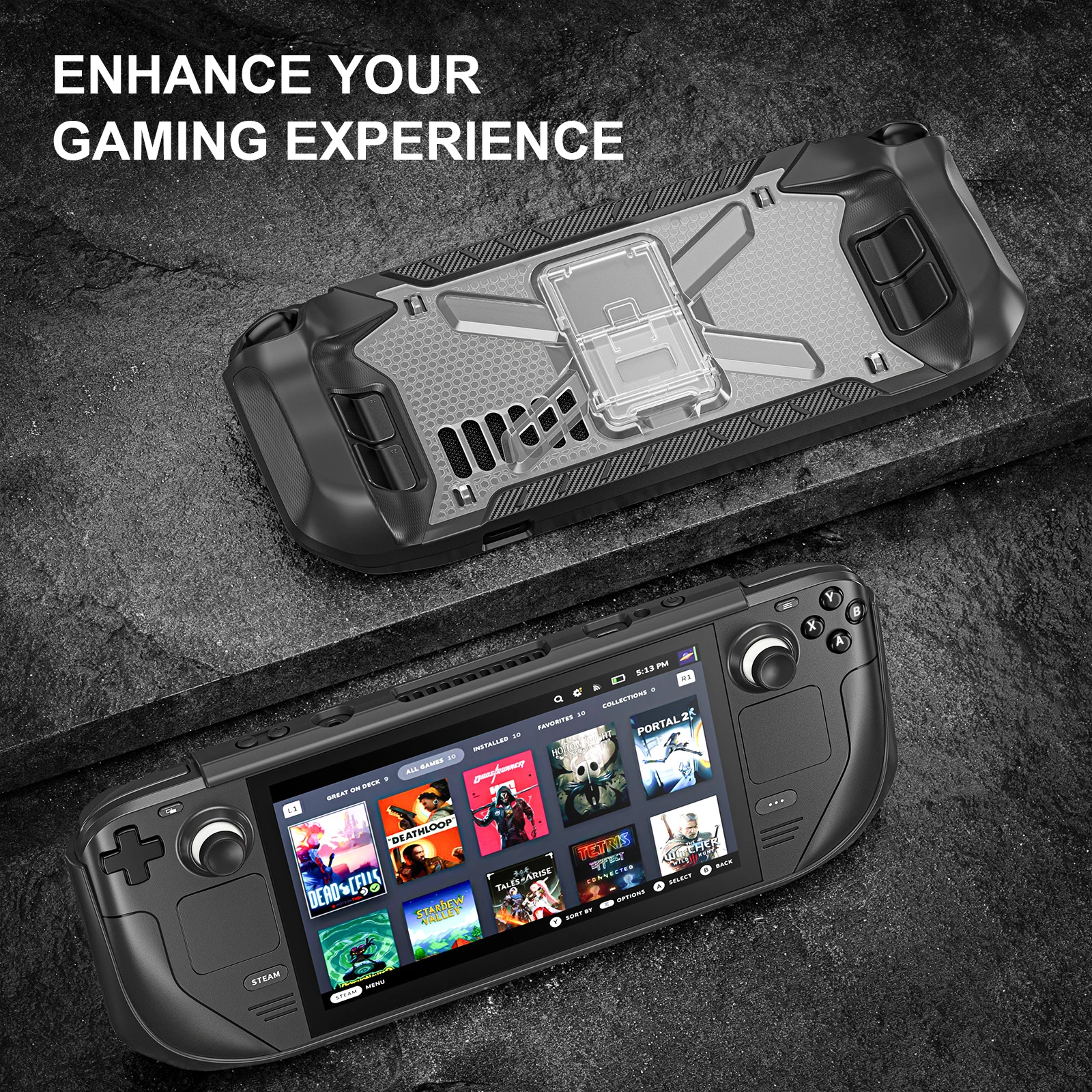 Anteen Shockproof Case for Steam Deck Adjustable Protective Stand Holder Cover Stand Base Silicone Hard Protection Shell
Anteen Shockproof Case for Steam Deck Adjustable Protective Stand Holder Cover Stand Base Silicone Hard Protection Shell