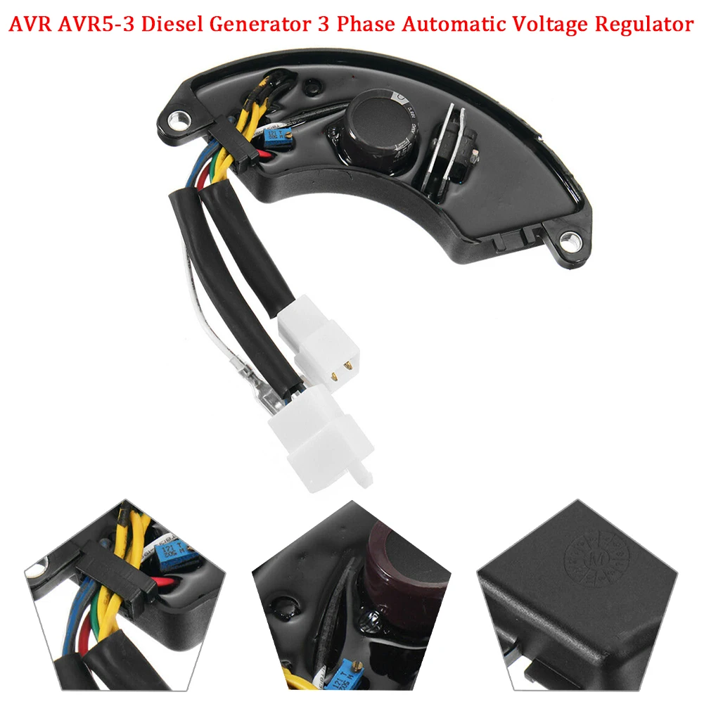 Автоматический регулятор напряжения AVR AVR5-3 3 фазы, подходит для дизельного генератора, электрическое и испытательное оборудование, электроинструмент
Автоматический регулятор напряжения AVR AVR5-3 3 фазы, подходит для дизельного генератора, электрическое и испытательное оборудование, электроинструмент
