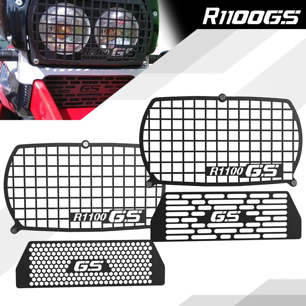 For BMW R1100GS R1100 GS 1994-1999 1998 1997 1996 1995 Motorcycle Headlight & Radiator Cooler Protective Grilles Guard Cover Set