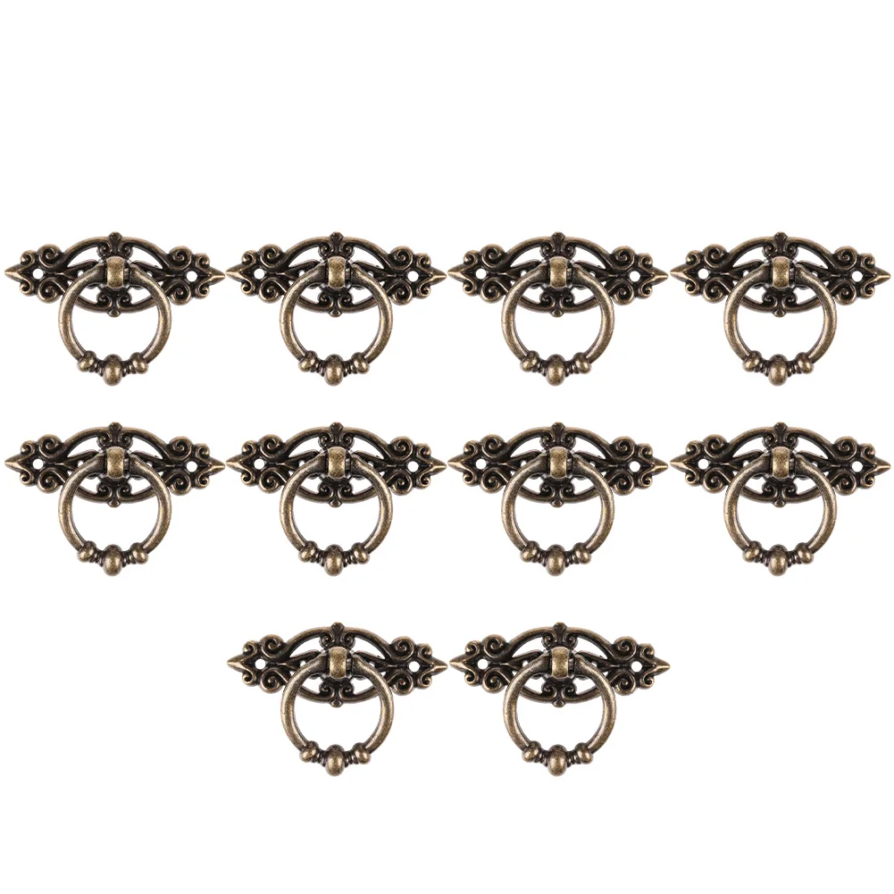 10Pcs Vintage Handles Cabinet Drawer Cupboard Door Handle Furniture Knobs Antique Pull Handles Ring With Screws
10Pcs Vintage Handles Cabinet Drawer Cupboard Door Handle Furniture Knobs Antique Pull Handles Ring With Screws