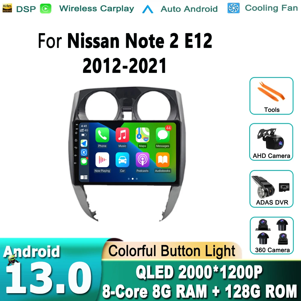Android 14 for Nissan Note 2 E12 2012 - 2021 Apple Carplay Car Radio Multimedia Video Player Navigation GPS No 2 Din DVD
Android 14 for Nissan Note 2 E12 2012 - 2021 Apple Carplay Car Radio Multimedia Video Player Navigation GPS No 2 Din DVD