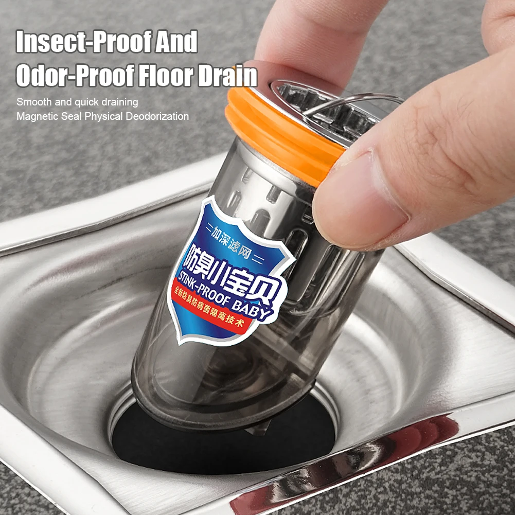 Bathroom Floor Drain Silicone Seal Magnetic Toilet Deodorant Anti-Odor No Smell Bathroom Toilet Sewer Shower Drain Hair Catcher
Bathroom Floor Drain Silicone Seal Magnetic Toilet Deodorant Anti-Odor No Smell Bathroom Toilet Sewer Shower Drain Hair Catcher