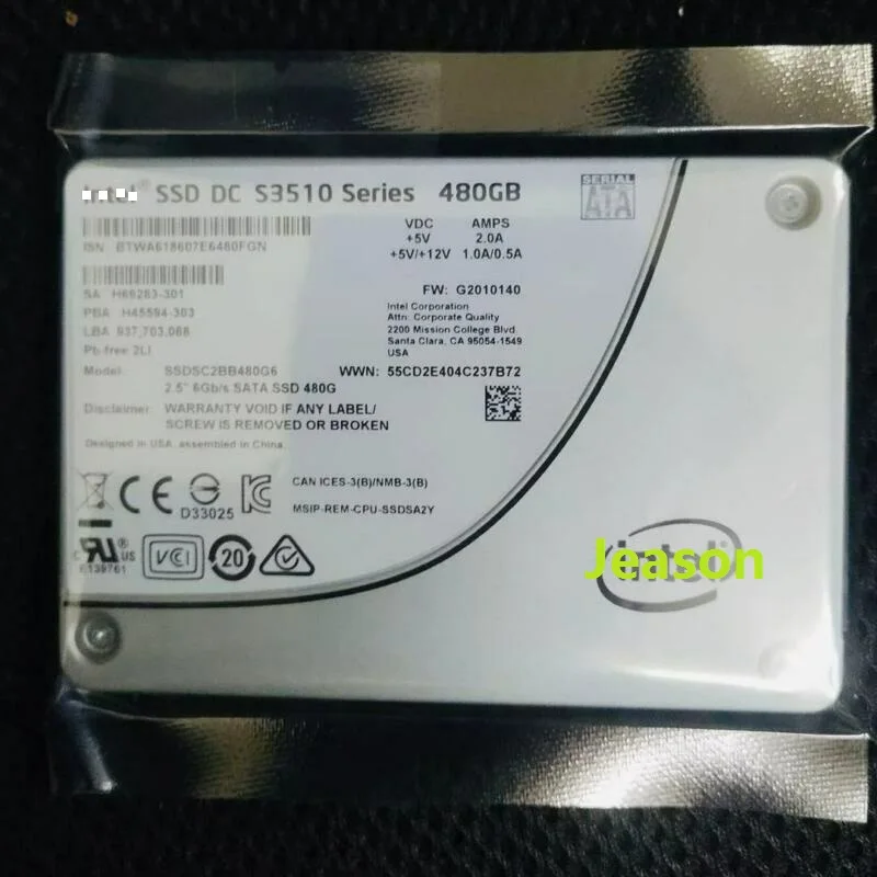 

NEW For INTEL 480GB S3510 SSD 2.5 inch SATA 6Gb/s SSDSC2BB480G6-Solid State Drive
