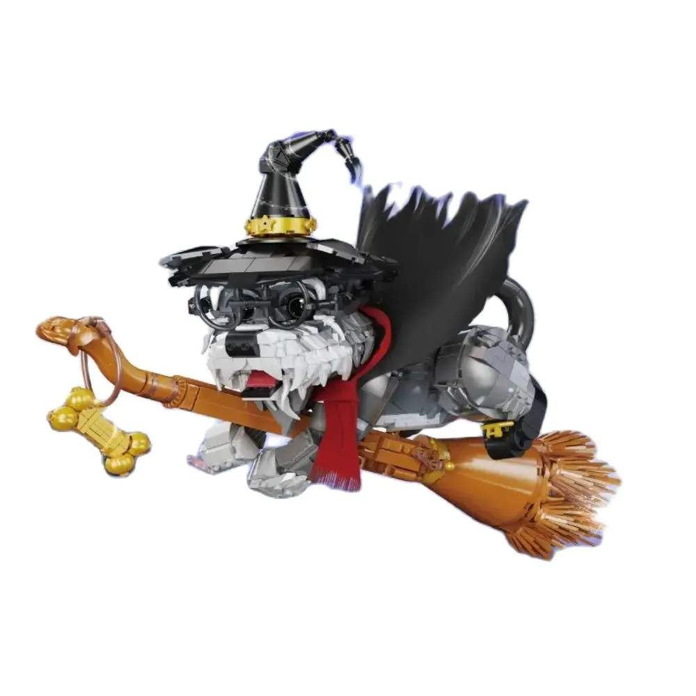 Creative 1298pcs MOC Magic Dog Building Block Magic School Wizardry Pet Anime Cartoon Animal Assemble Bricks Toys Gift Adult Creative 1298pcs MOC Magic Dog Building Block Magic School Wizardry Pet Anime Cartoon Animal Assemble Bricks Toys Gift Adult