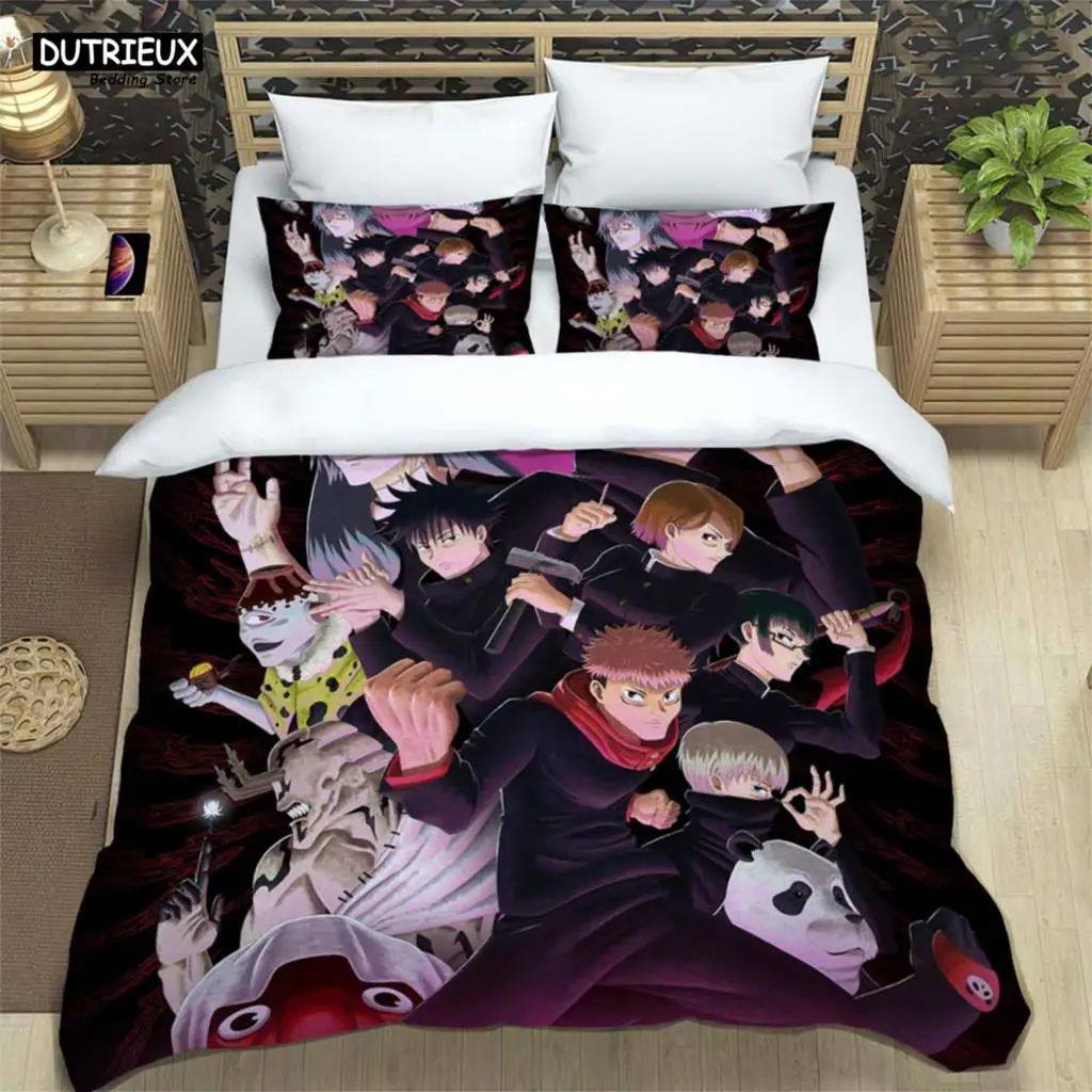Jujutsu Kaisen Cartoon Anime 3D Printed Bedding Queen Bedding Set Soft And Comfortable Customized King Size Bedding Set
Jujutsu Kaisen Cartoon Anime 3D Printed Bedding Queen Bedding Set Soft And Comfortable Customized King Size Bedding Set